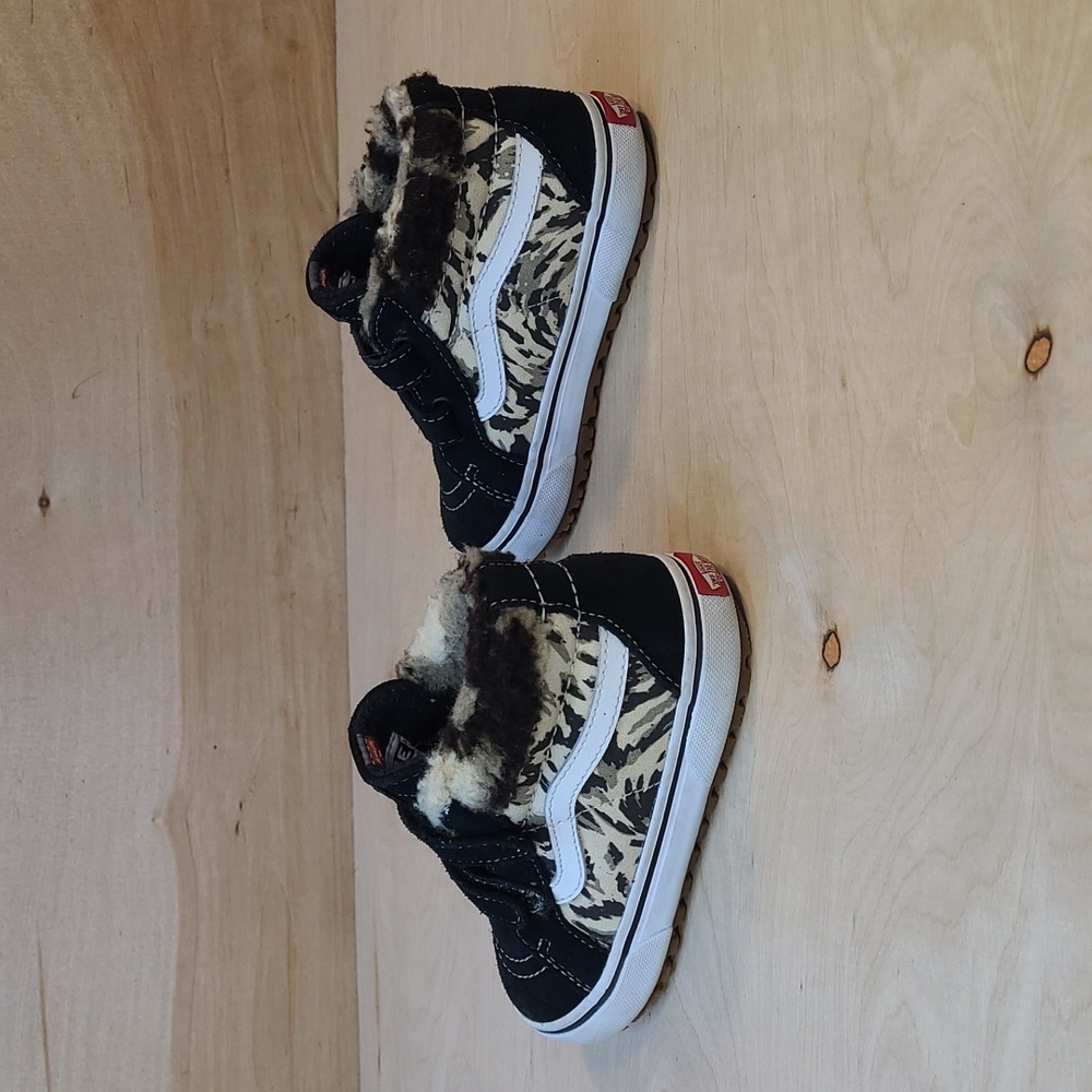 Vans Toddler Sk8-Mid Reissue V MTE-1 Fur Lined Black Shoes Size 10C - Picture 7 of 12